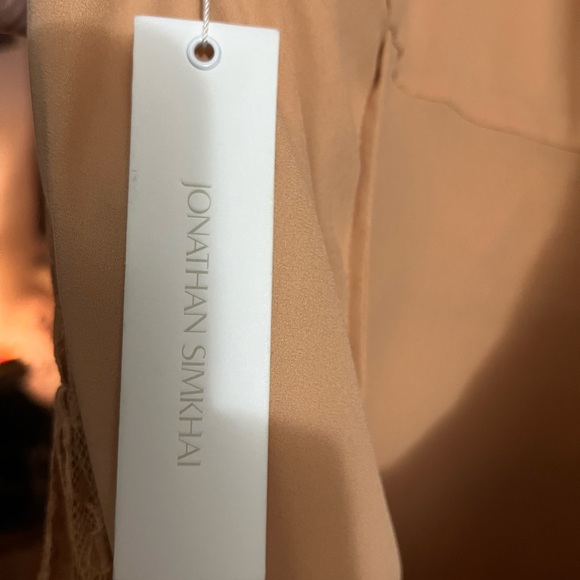 Jonathan Simkhai Bristol Mini Dress Bristol Mini Dress In Butterscotch - Picture 10 of 16